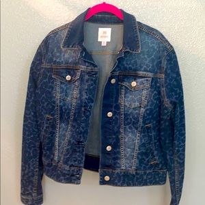 Animal Print Denim Jacket